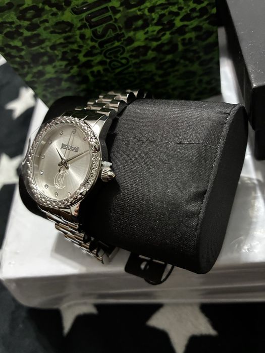 Ceas Just Cavalli dama argintiu