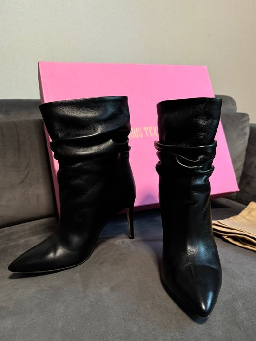 Botine cu toc Paris Texas
