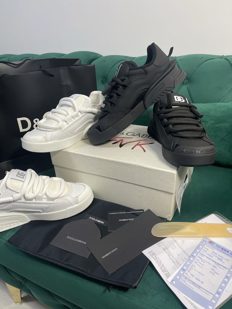 Adidasi Dolce Gabbana piele naturala 100% Full Box colectie noua