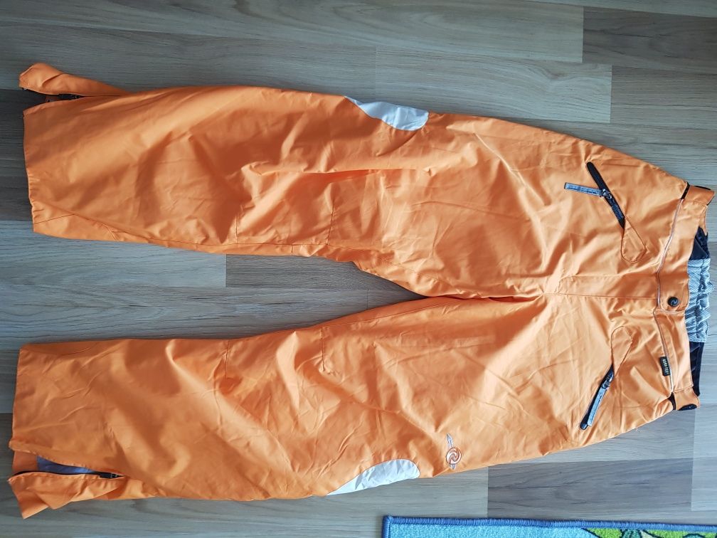 Rossignol L GoreTex -pantaloni ski portocaliu cu alb-racing