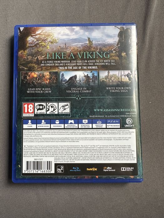 Assassinʼs Creed Valhalla Ps4/Ps5