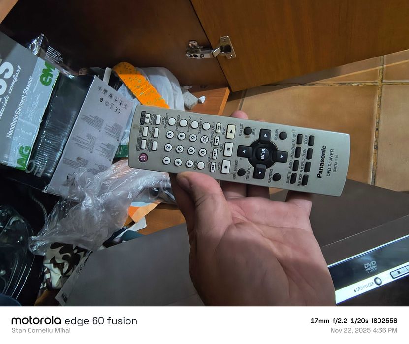 DVD / CD Player Panasonic S29 + Telecomandă Originală - Stare Bună