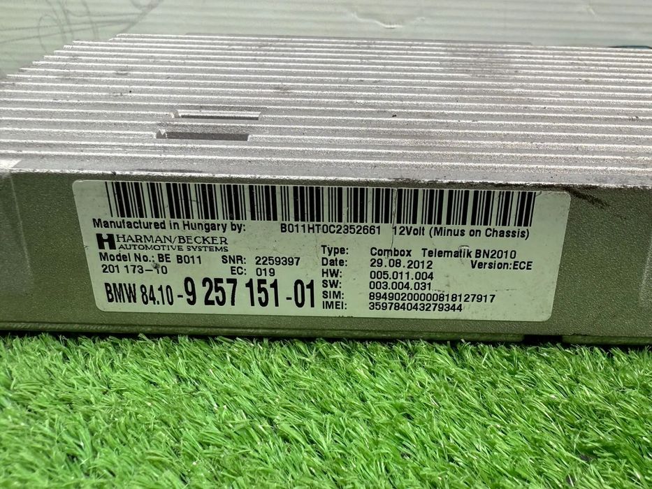 MODUL BLUETOOTH BMW 320D F30 F31 F34 SERIA 3 2.0 DIESEL 2012 COD OEM 925715101 9257151 8410925715101 2011-2019