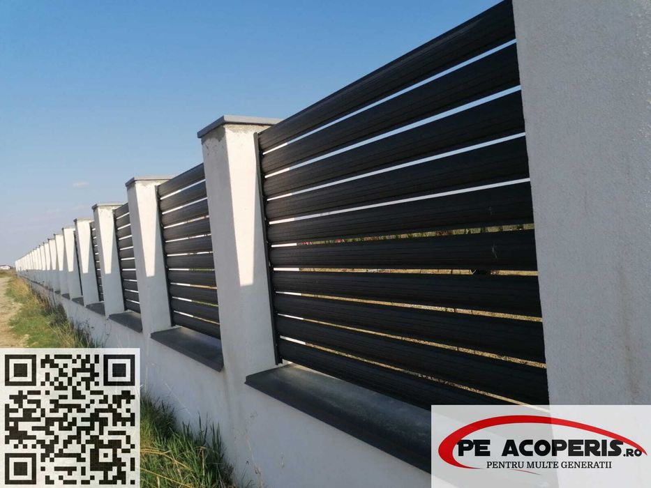 Sipca metalica gard - 10 modele diferite - model poarta acces - sipca