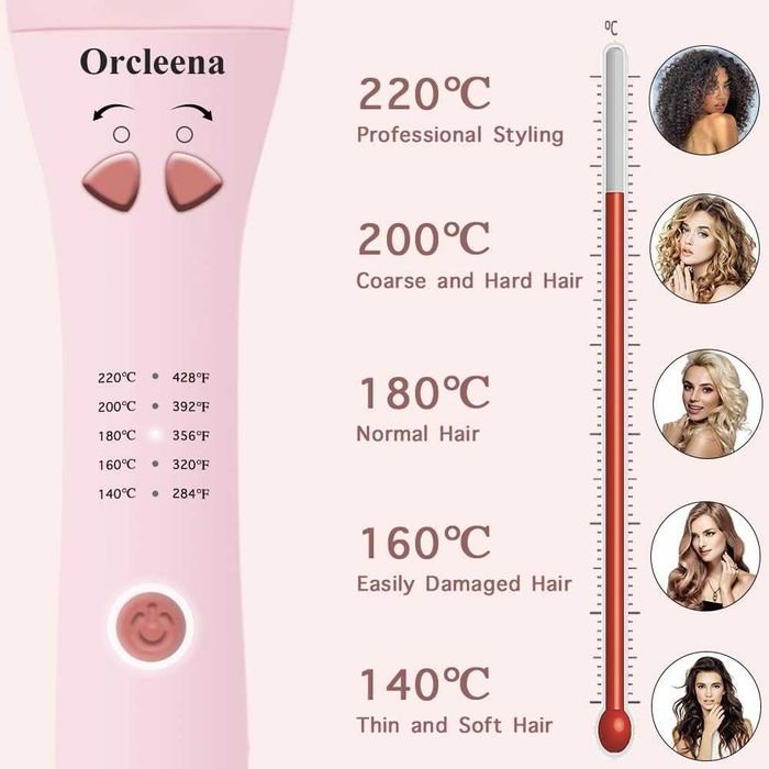 Ondulator automat din ceramică cu 5 temperaturi