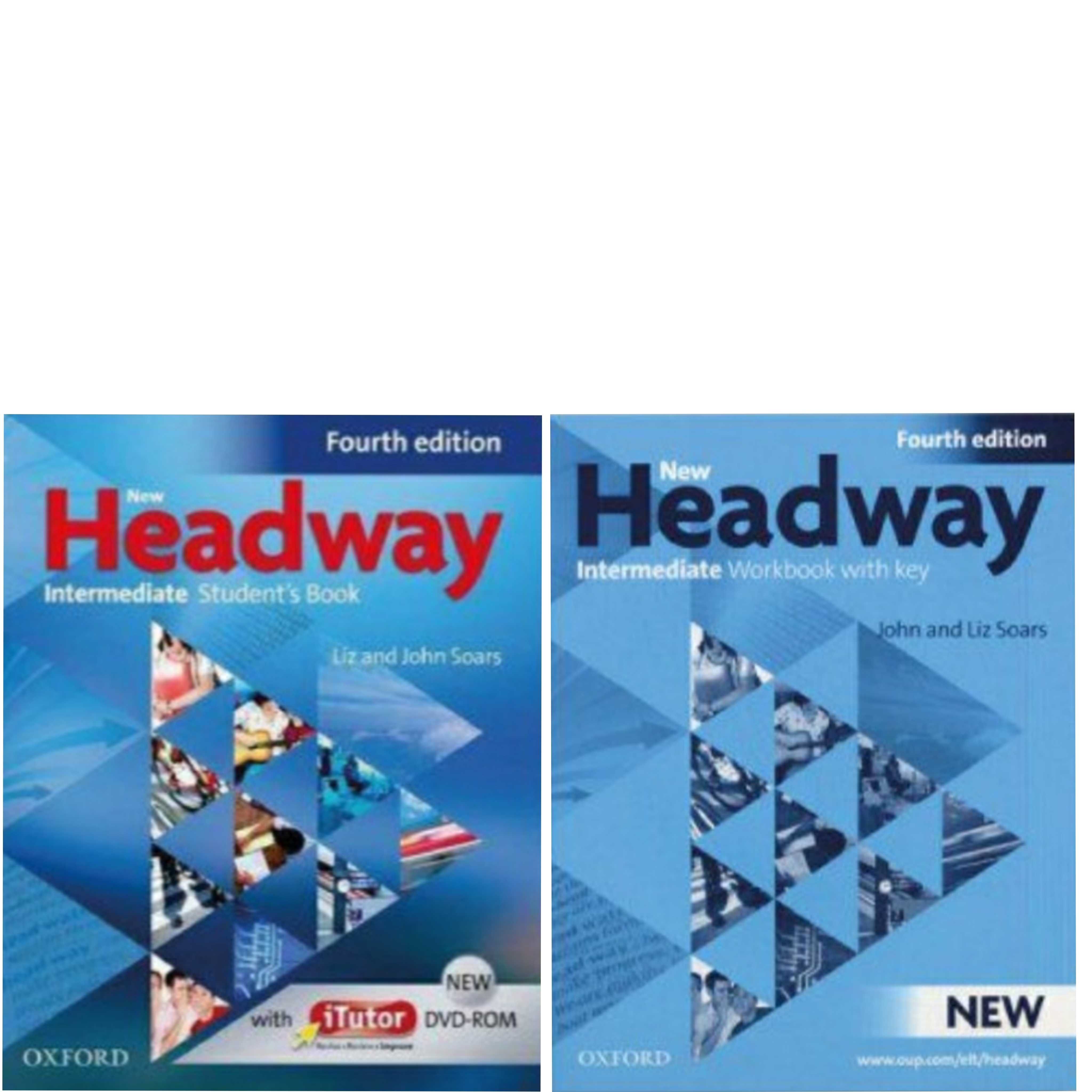 Доставка. New Headway fourth edition, student's book + workbook + диск