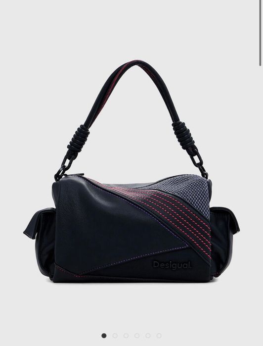 DESIGUAL чанта с контрастни шефове *Чисто Нова с етикет*