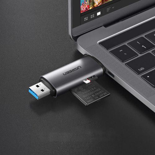 Адаптер Ugreen, USB-C към USB 3.0 и SD, Micro SD