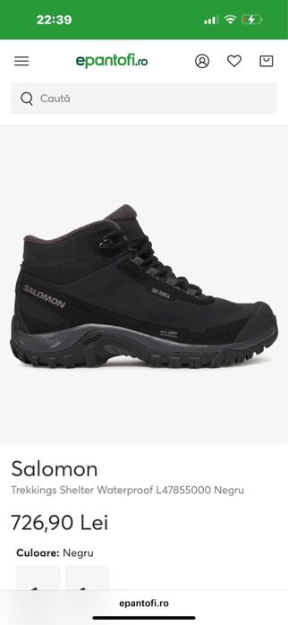 Ghete / bocanci Salomon , ClimaTherm , numarul 36 jumate