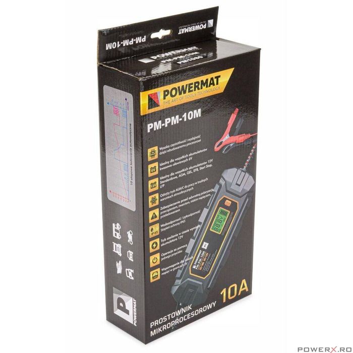 Redresor cu microprocesor, 6/12V 200 Ah, Powermat