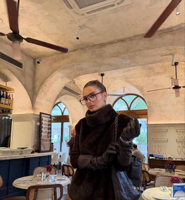 Манишка из эко кожи