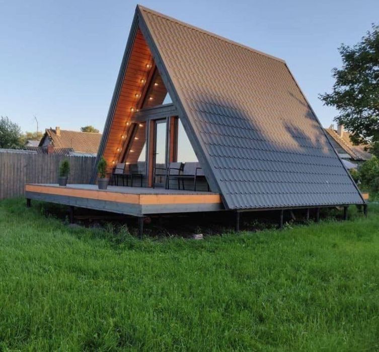 Vand cabane din lemn tip A – constructie la comanda, montaj rapid