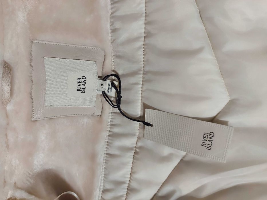 Cojoc dama RIVER ISLAND ,nou ,crem ,marimea S