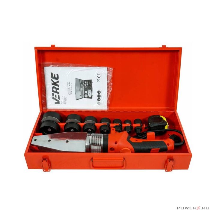 Masina de sudat tevi termoplatice, 1500W, plita ppr, 7 matrice, Verke