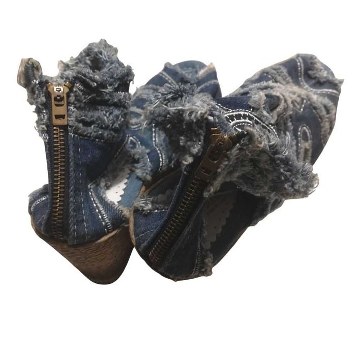 Vand sandale din denim / blugi - 41