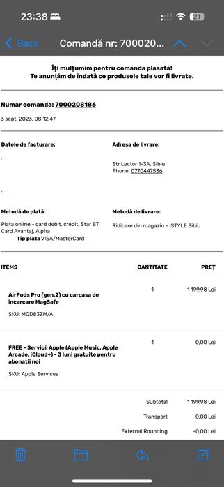 AirPods Pro 2nd gen originale Apple