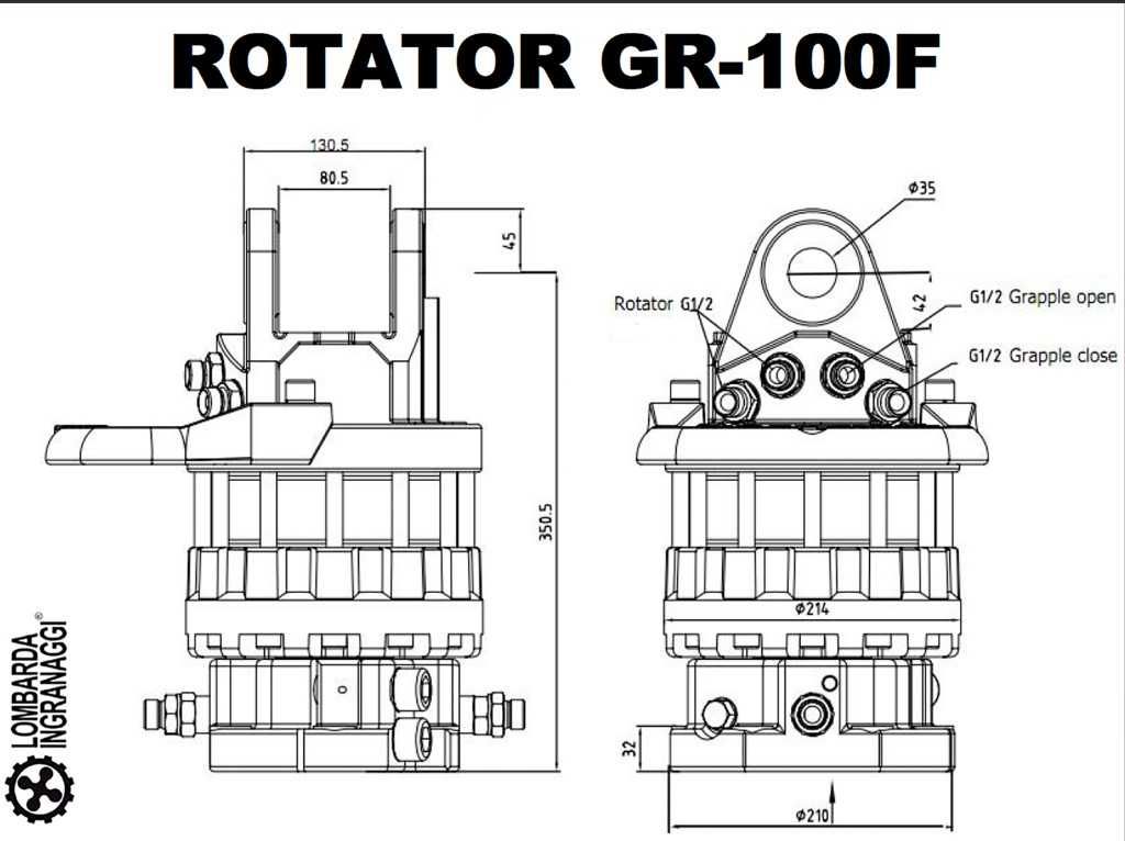 Graifer 2500 kg Rotator 10 tone SET forestier hidraulic