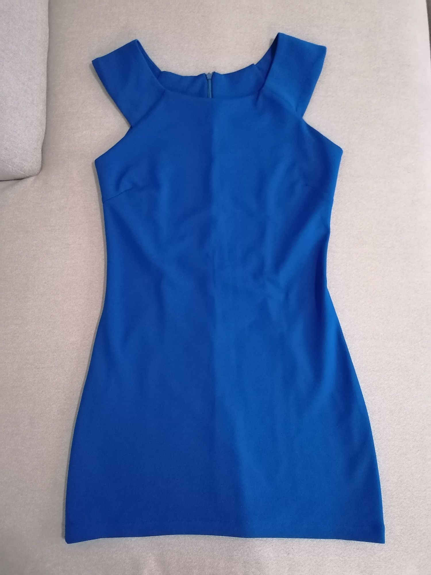 Къса синя рокля xs