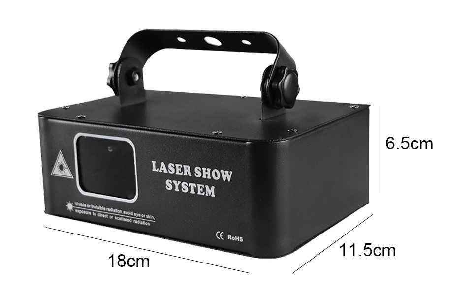 Laser 500MW RGB, 3D disco dj DMX512 activare sunet auto,master-slave