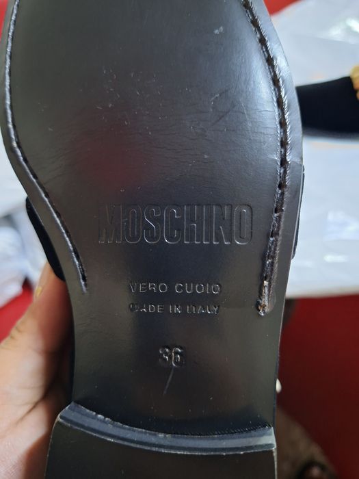 Papuci Negru MOSCHINO