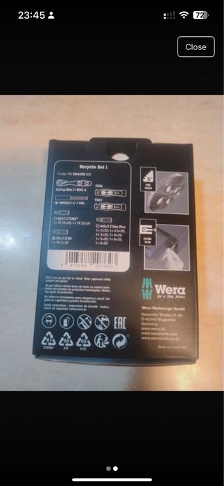 Wera bycicle set 1
