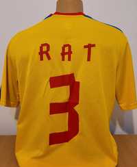 Tricou Romania Razvan Rat nationala romaniei de fotbal colectie