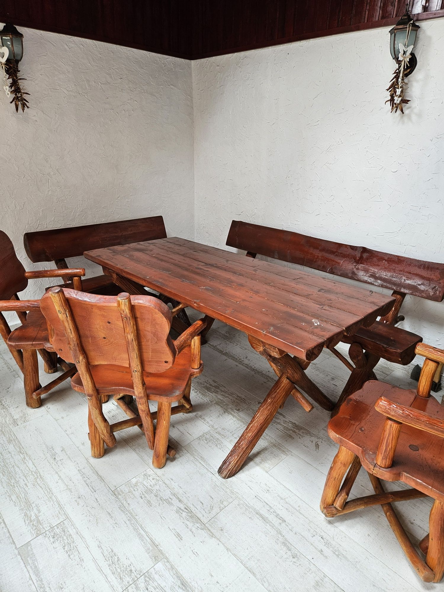 Set mobilier rustic terasă/grădină