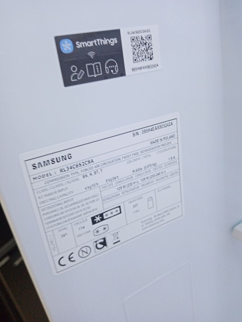 Combina frigorifica Samsung Smart Things