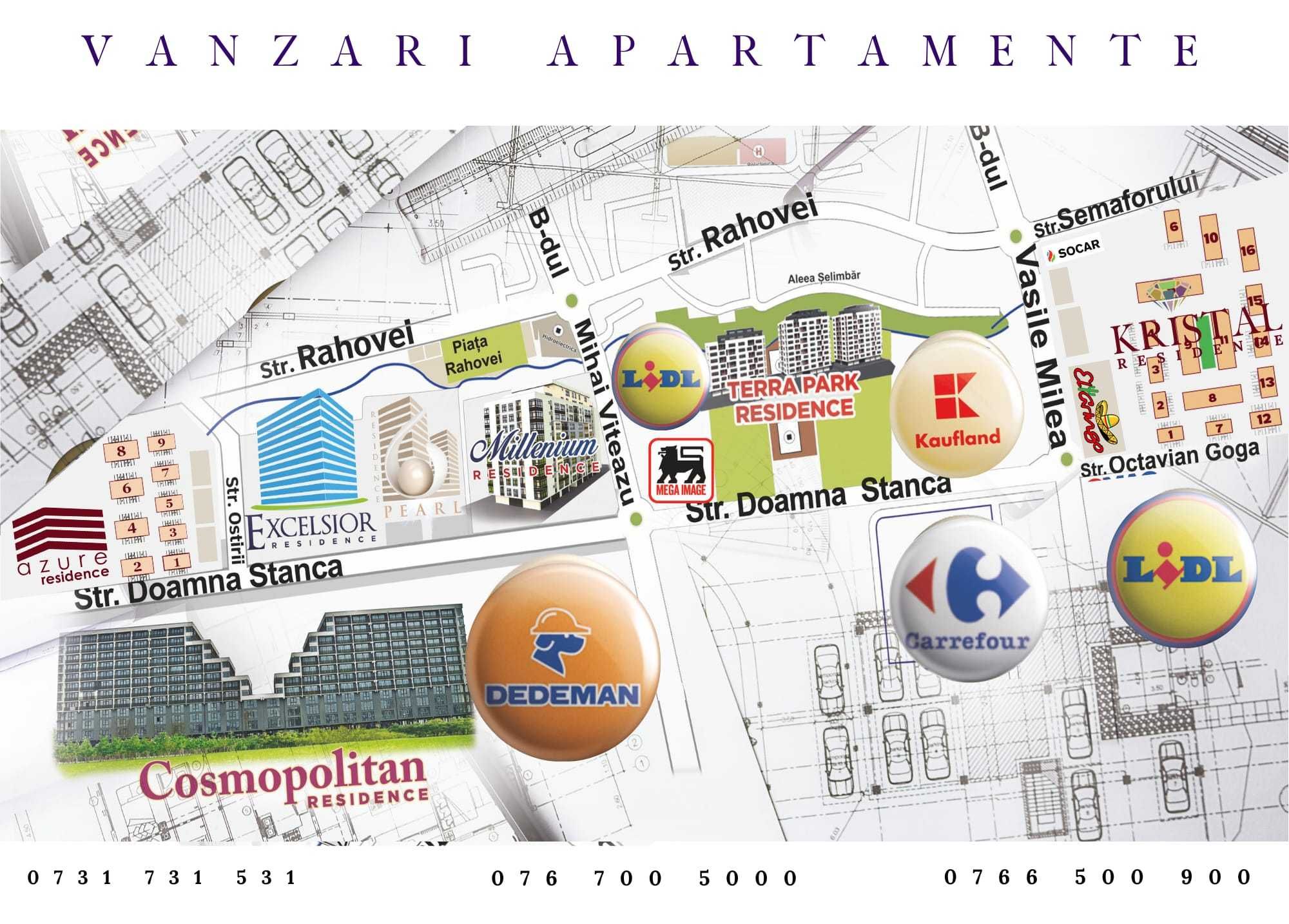 Apartament 3 camere de vânzare | Mutare imediată | Fără comision