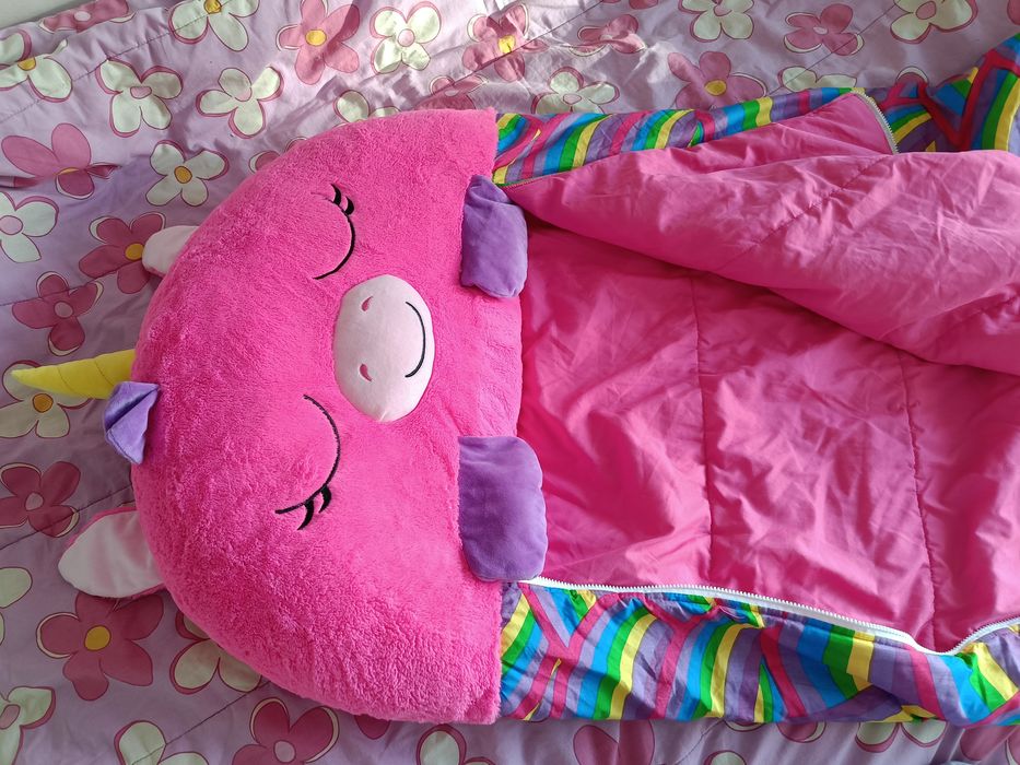 Спален чувал Еднорог плюшен