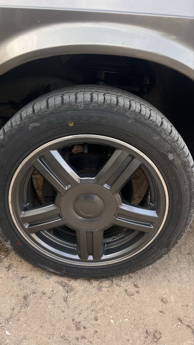 R15 титановый диски с покрышкам