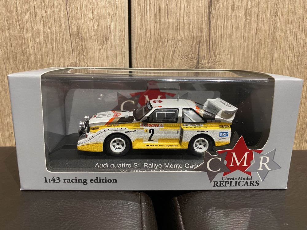 CMR AUDI QUATTRO S1 Rally Monte Carlo 1986 machetă auto scara 1:43