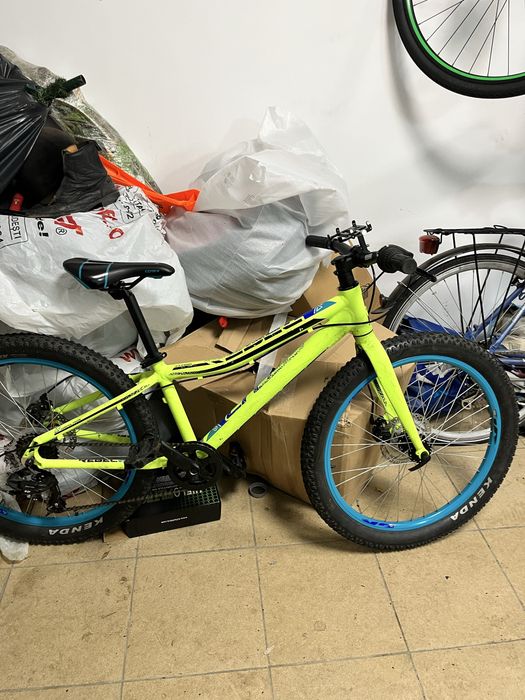 Bicicleta MTB 24 crose rebel boy  green pentru copii