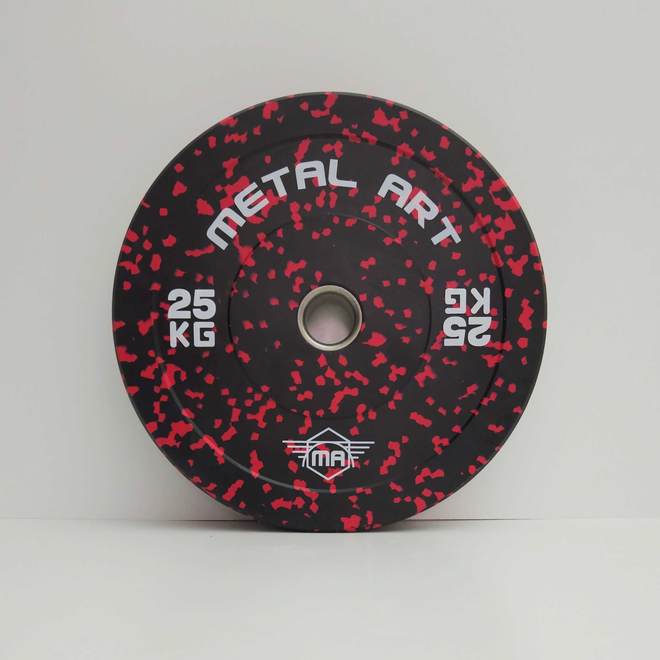 Цветни гумирани дискове на петна (Flecked Rubber Bumper Plates)