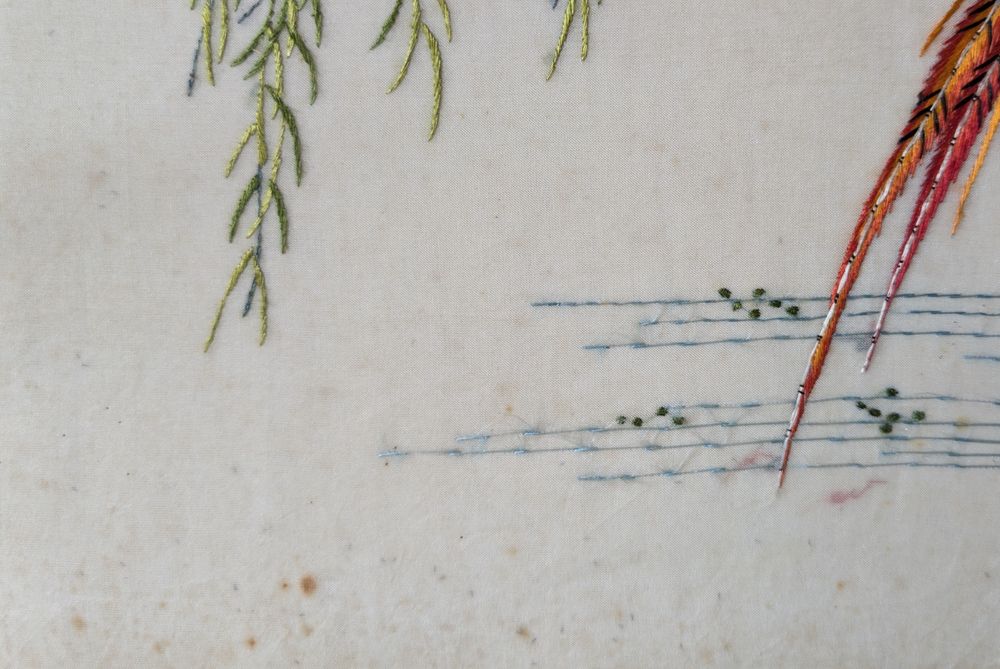 Tablou broderie de matase chinezeasca