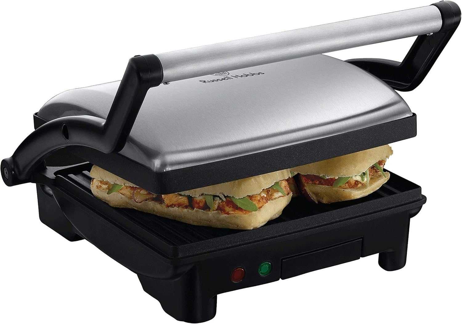 Електрическа скара грил Russell Hobbs, Отваряне до 180 градуса, 1800W