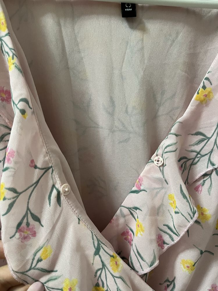 Дамска лятна розова рокля H&M