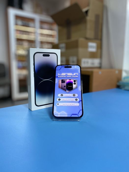 Apple iPhone 14 Pro Box 100% 256GB, Garantie 12 luni | Lensun