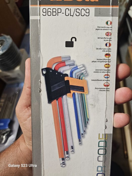 Set torx-uri profesionale Beta 97BTX-C/SC8 și imbusuri Beta 96BP-CL/SC