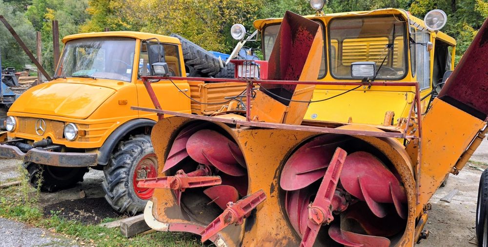 Роторен снегорин Мерцедес Унимог 4х4