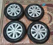 Штампованные диски 4х100 R 15 +шины