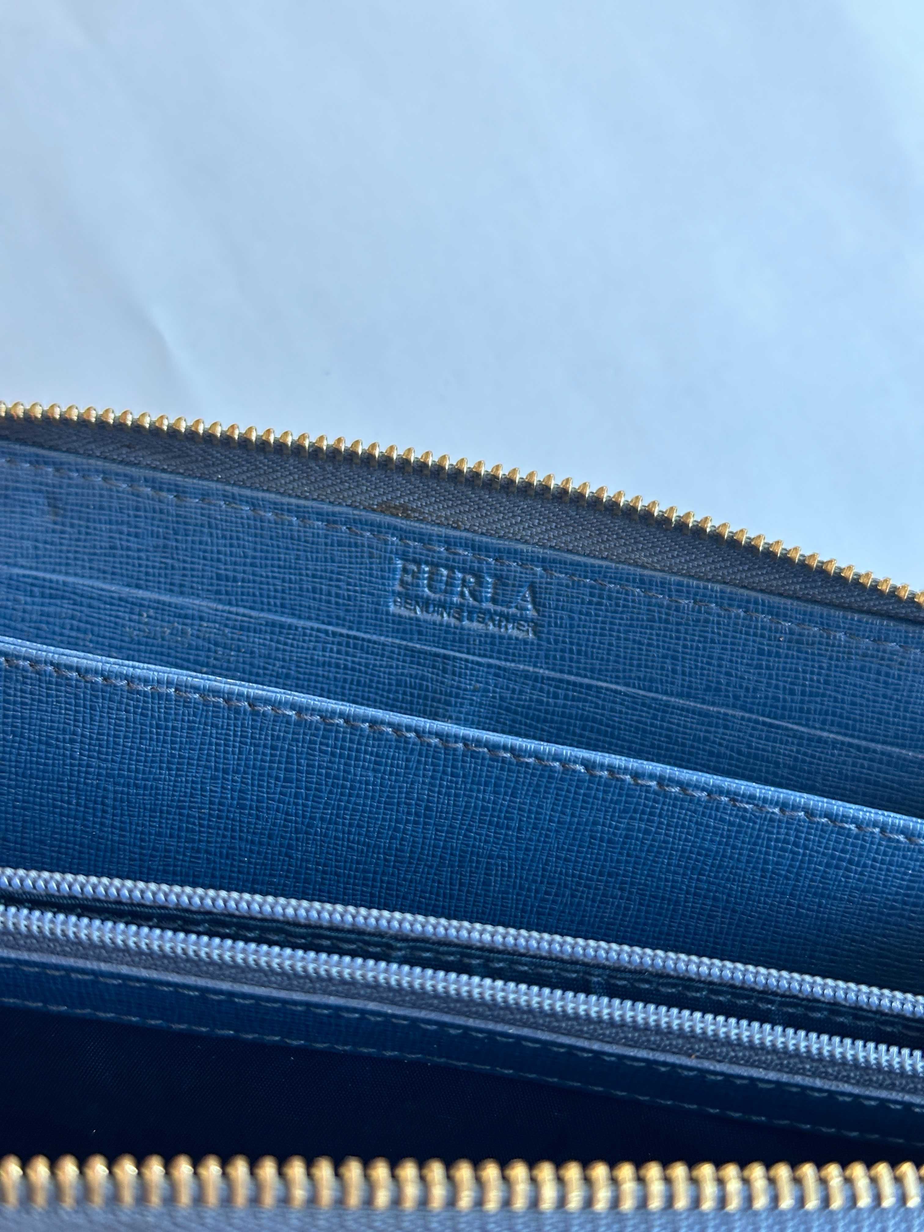 Furla портмоне Babylon XL синьо