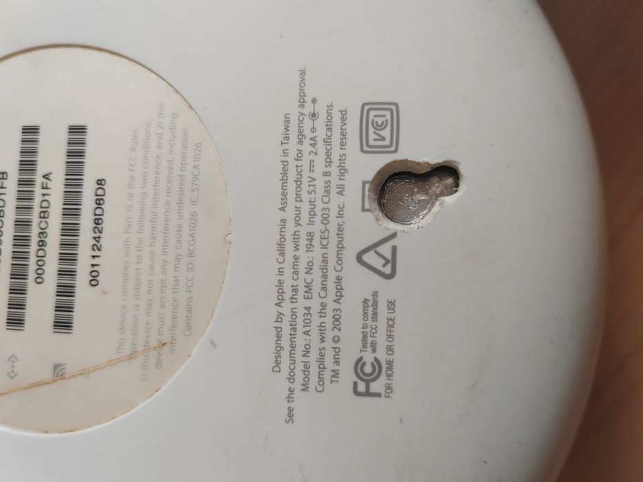 Router Apple Airport A1034 wireless