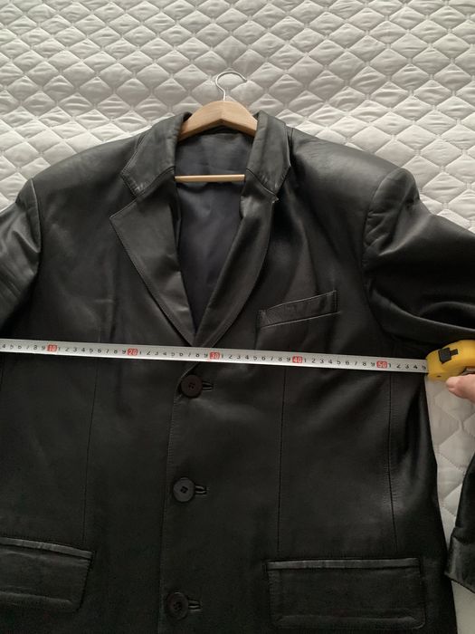 Естествена кожа мъжко сако