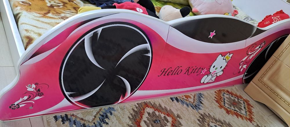 Pat copii masinuta hello kitty 90/190