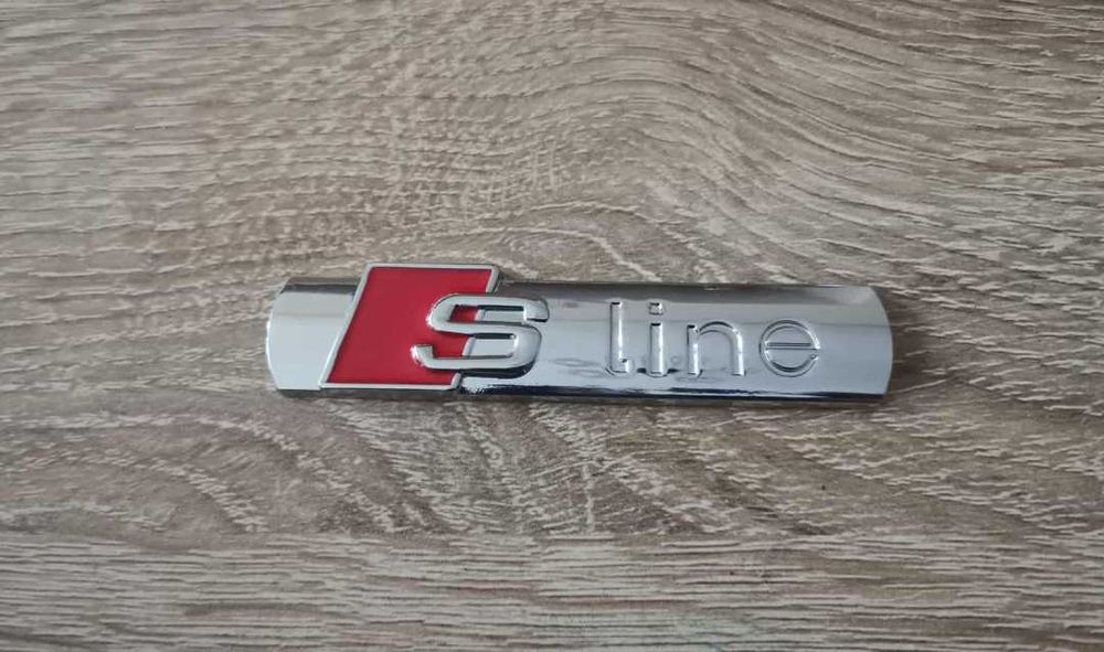 Audi S line сребрист гланц емблема