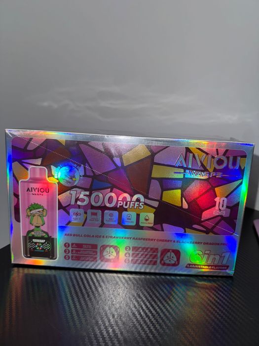 Vape 150000 Waspe 6 in 1 cu 3 arome mixabile, redbull stoc nou