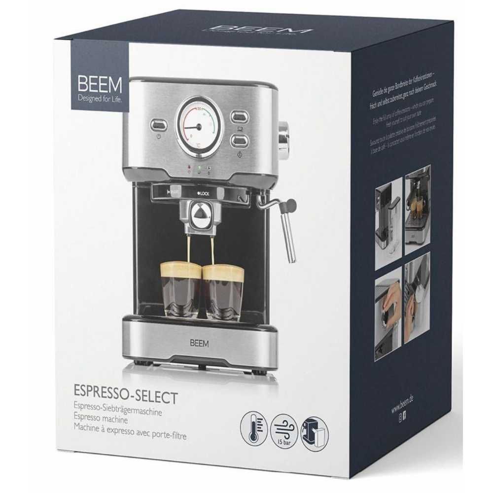 Espressor manual, compatibil cu cafea macinata, functie spumare lapte
