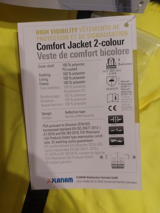 Vand Geaca Lucru/Protectie Planam