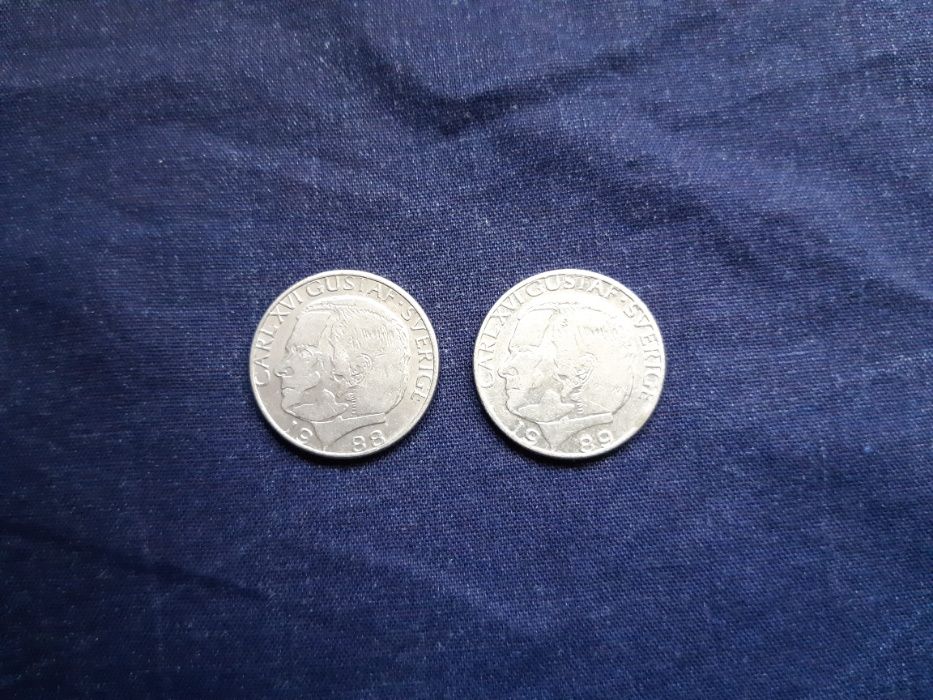 Monede de colectie Carl XVI Gustaf Sverige 1988 1989